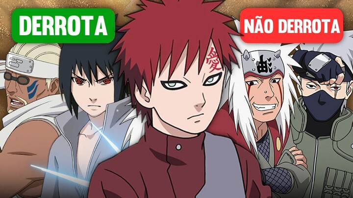 7 NINJAS TEMIDOS QUE DERROTAM O GAARA E 7 QUE NÃO DERROTAM | ft Super Geek Verso