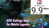New APN settings Good for Mobile Legends # 2