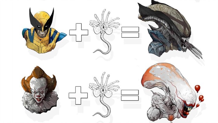 When the aliens hybridize with various creatures...