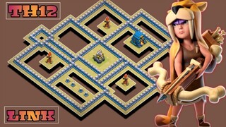 NEW TH12 WAR BASE + REPLAY PROOF | ANTI HYBRID / ZAP WITCHES / DRAGS BATS + LINK | CLASH OF CLANS