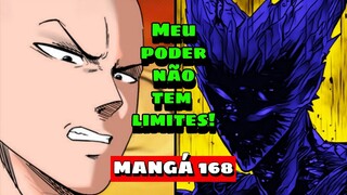 One Punch Man 168 - SAITAMA NÃO CONHECE PRÓPRIA FORÇA | BLAST SALVA SAITAMA E GAROU ( VEJA COMO )