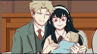 Loid Forger meets his newborn baby [ Spy x Family Comic ]