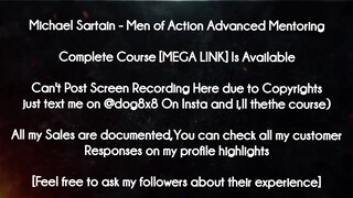 Michael Sartain course  - Men of Action Advanced Mentoring download