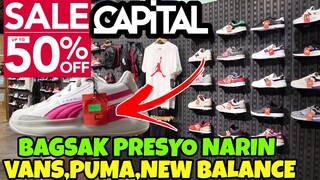 VANS,PUMA SUEDE,NEW BALANCE 50% OFF NA DIN KALAHATI NALANG PRESYO KASAMA MGA APPARELS,BAGS,CAP ETC.