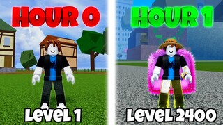 Starting Over As NOOB and Becoming PRO In 1 HOUR In Blox Fruits Roblox
