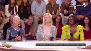 Helen Mirren, Elle Fanning et Viola Davis, reines de Cannes - C à Vous - 24/05/2024