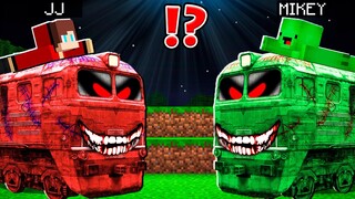JJ Tamed Zombie Train vs Mikey Zombie Train Battle - in Minecraft Maizen