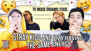 Stray kids and Itzy having the same ENERGY | REACTION