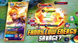 FANNY SAVAGE AT A LOW ENERGY PERCENTAGE? | RANK GAMEPLAY | MLBB