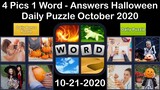4 Pics 1 Word - Halloween - 21 October 2020 - Daily Puzzle + Daily Bonus Puzzle - Answer-Walkthrough