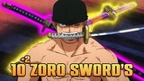 All 10 of Zoro Swords in One Piece, Explained