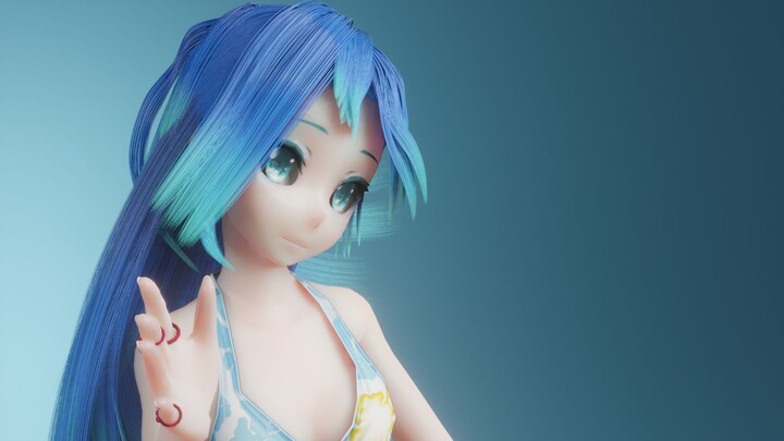 【MMD/Blender Hair Simulation Tutorial】Baby Maniacs