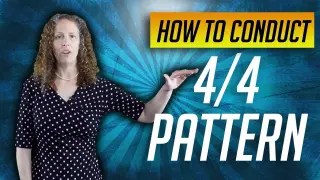 How to Conduct 4/4 Beat Pattern