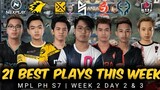 21 BEST PLAYS THIS WEEK | MPL PH S7 WEEK 2 DAY 2&3 - Mobile Legends Bang Bang
