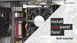 How to install PC side panel fans (No room for the front panel fans? Use side panel!) Goldie YT