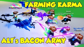 AUTO FARMING SOULS AND KARMA - ROBLOX NINJA LEGENDS