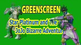 Greenscreen Star Platinum and The World from JoJo Bizarre Adventure