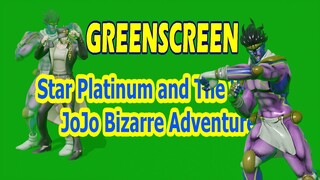 Greenscreen Star Platinum and The World from JoJo Bizarre Adventure