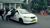 Police officers attack Iko Uwais in a taxi