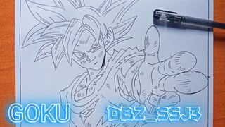 LINE ART GOKU|DRAGON BALL 😁