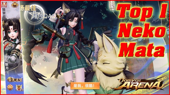 🌸Onmyoji Arena: Neko Mata - Top 1 Cầm Skin Leo Rank Bị Gank Liên Tục