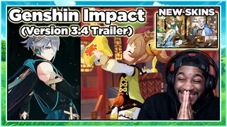 Returning Player Reacts to GENSHIN IMPACT VERSION 3.4 TRAILER!!!