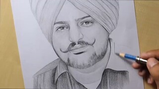 sidhu moose wala  drawing