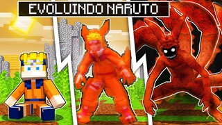 EVOLUINDO NARUTO PARA NARUTO REALISTA no MINECRAFT !