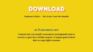 [GET] Madison & Haley – The Write Your Site Bundle