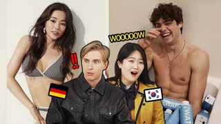 Western VS Asia, Ideal Type of Body Shape!! (Korean Teen & German Reaction)