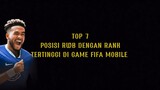 TOP 7 Posisi RWB Dengan Rank Tertinggi Di Fifa Mobile||Last Event & Season