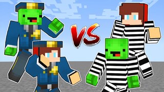 Police JJ and Mikey vs Prisoner JJ and Mikey in Minecraft (Maizen Mizen Mazien Mazen Mazin)