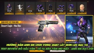 Free Fire| Test Review đồ Hắc vân và khi Củ Tạ tập vuốt tâm Lục bạc mới - Cười ị- Anh em dạy tui với