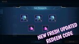 New updated free Redeem Code February 2021 in Mobile Legends