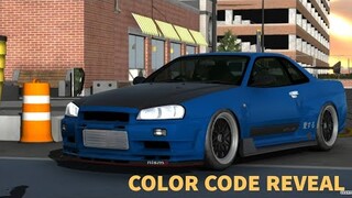 My Nissan Skyline GTR R34 COLOR CODE REVEAL | 500 likes Car Parking Multiplayer