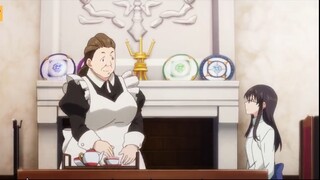 Mặc dù có bác hầu gái ở đây nhưng ... #anime #schooltime #manhnu