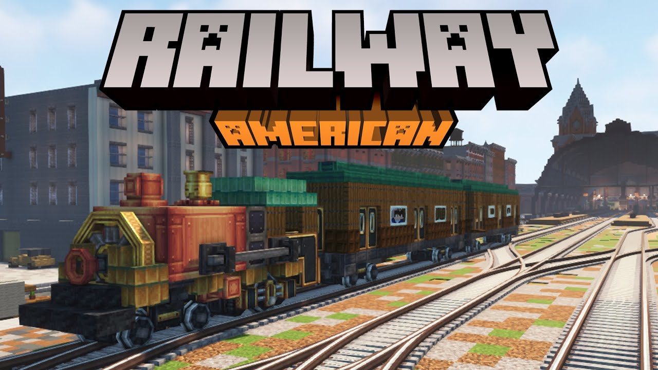 Create Mod 0 5 American Railway Real Trains In Minecraft Bilibili