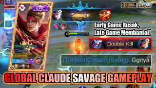 TUTORIAL CLAUDE SAVAGE EPIC COMEBACK GAMEPLAY!! KARENA AWAL BUKANLAH AKHIR! | Mobile Legends