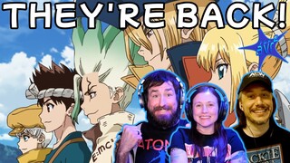 Dr. STONE Season 3 Episode 1 Reaction- The Gang Is Back! | AVR2