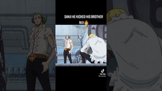 SANJI KICKED HIS BROTHER #💥💢💥#☠️😱😱😱