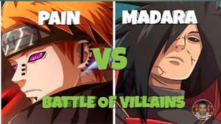 NSUNS4 - BATTLE OF VILLAINS , PAIN VS MADARA UCHIJA