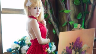 【Okura Chiyo w】Wow! This little sister COSPLAY Ailey/Ishtar Valentine's Day dress is so beautiful~