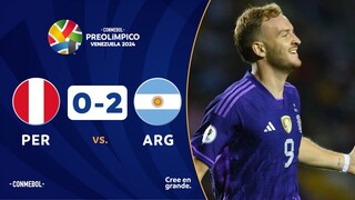 PERÚ vs. ARGENTINA [0-2] | RESUMEN | CONMEBOL PREOLÍMPICO | FASE PRELIMINAR