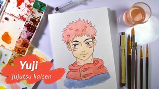 Jujutsu Kaisen | Yuji | Watercolor