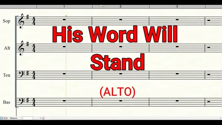 His Word Will Stand | Alto SATB