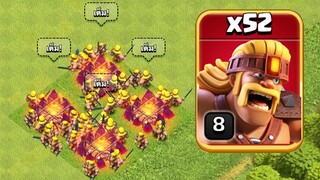 ซูเปอร์คนเถื่อน 52 ตัวออกปล้น!! - Clash of Clans