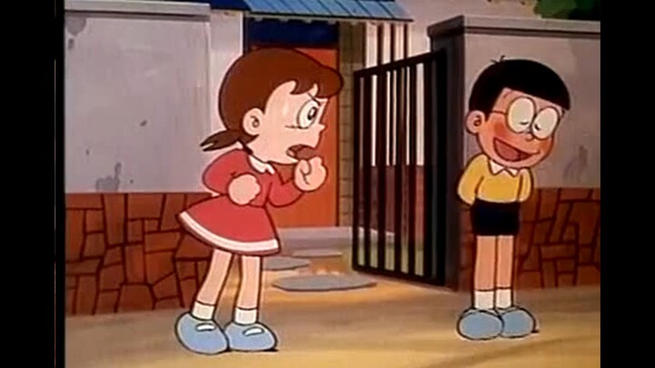 Shizuka: Nobita... you don't even feel sorry for me...