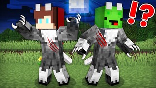 JJ and Mikey Became WEREWOLF in Minecraft - Maizen