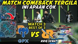 MATCH PALING GAMASUK AKAL ‼️ SUPER EPIC COMEBACK ATLAS 1X ULTI LANGSUNG RATA - MDL RRQ VS GPX GAME 3