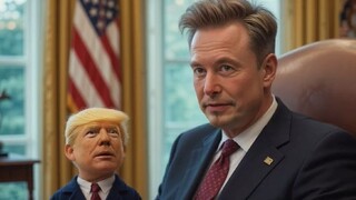 ELON MUSK AND HIS PUPPET